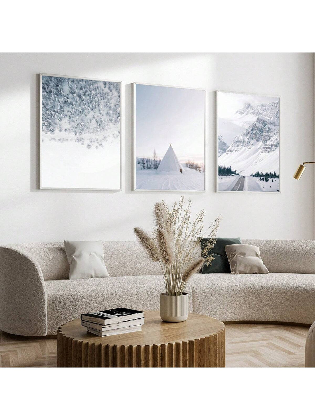 Transform your space into a serene escape with Aerial Serenity: 3-Piece Canvas Wall Art Set. Featuring majestic forests and snow-covered mountains, this unframed poster set adds a touch of nature and tranquility to any room. Crafted with high-quality canvas, each piece is durable and visually stunning.
