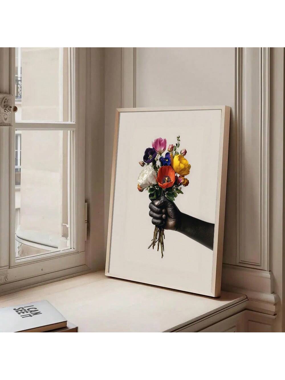 Elevate your interior with this striking Afrocentric floral wall art print, where contemporary minimalism meets cultural richness. Featuring bold botanical motifs inspired by African aesthetics, this canvas piece brings warmth and sophistication to any modern space. The carefully curated color palette and clean lines complement both eclectic boho and streamlined contemporary décor. Perfect for living rooms, bedrooms, or creative workspaces, this print celebrates natural beauty while adding visual interest w