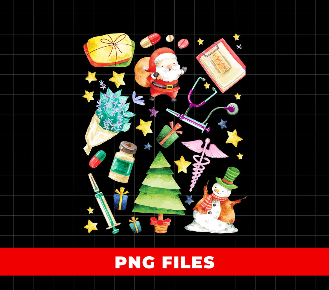 Nurse Gift, Xmas Nurse, Nurse Mama, Nursing Mom, Merry Christmas, Digital Files, Png Sublimation