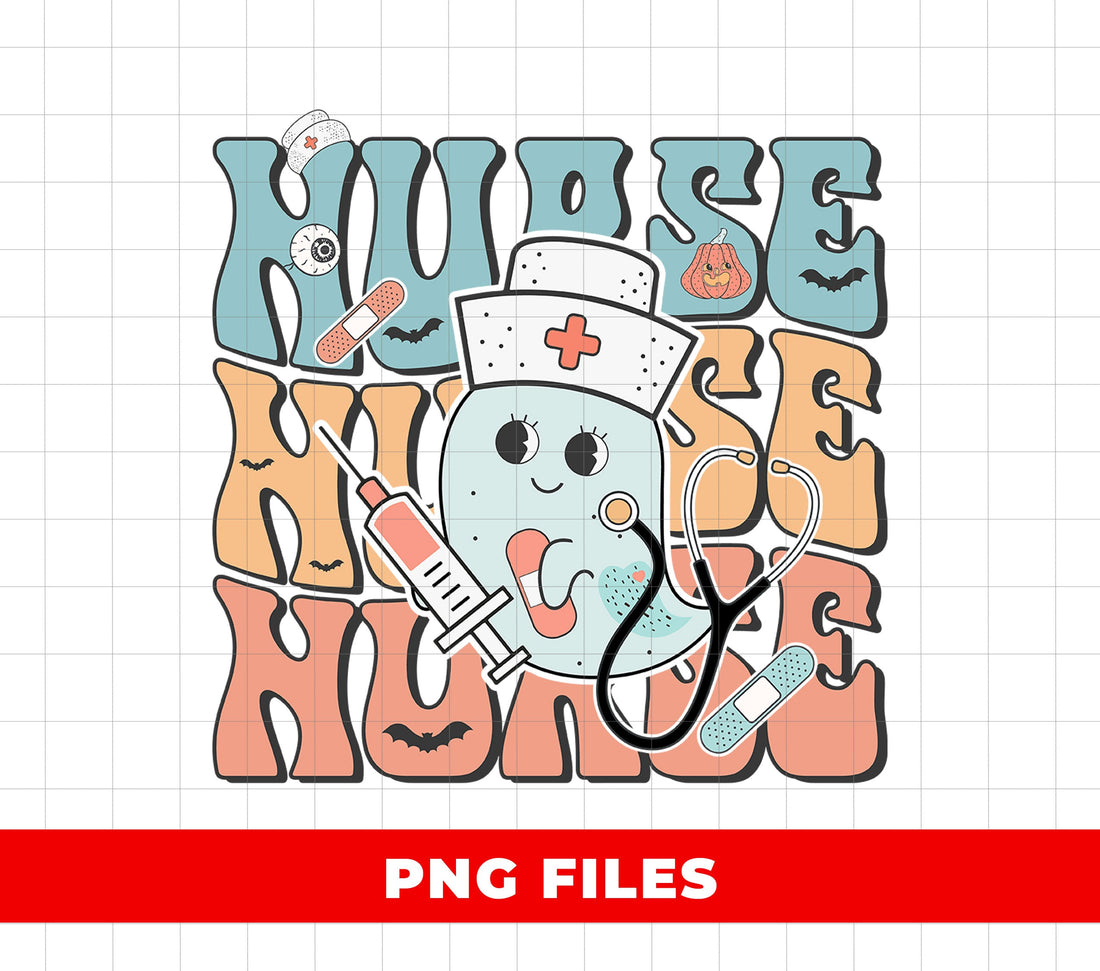 Nurse Gift, Nurse Lover, Ghost Nurse, Nurse Ghost, Digital Files, Png Sublimation