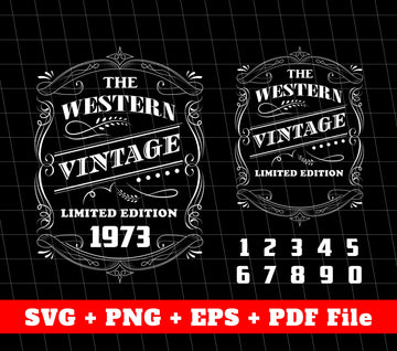 Birthday Gift Hand Draw, Birthday Vintage, Custom Year Of Birth, SVG Files, PNG Sublimation File