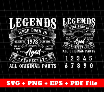 Birthday Gift Hand Draw, Birthday Vintage, Custom Year Of Birth, SVG Files, PNG Sublimation File