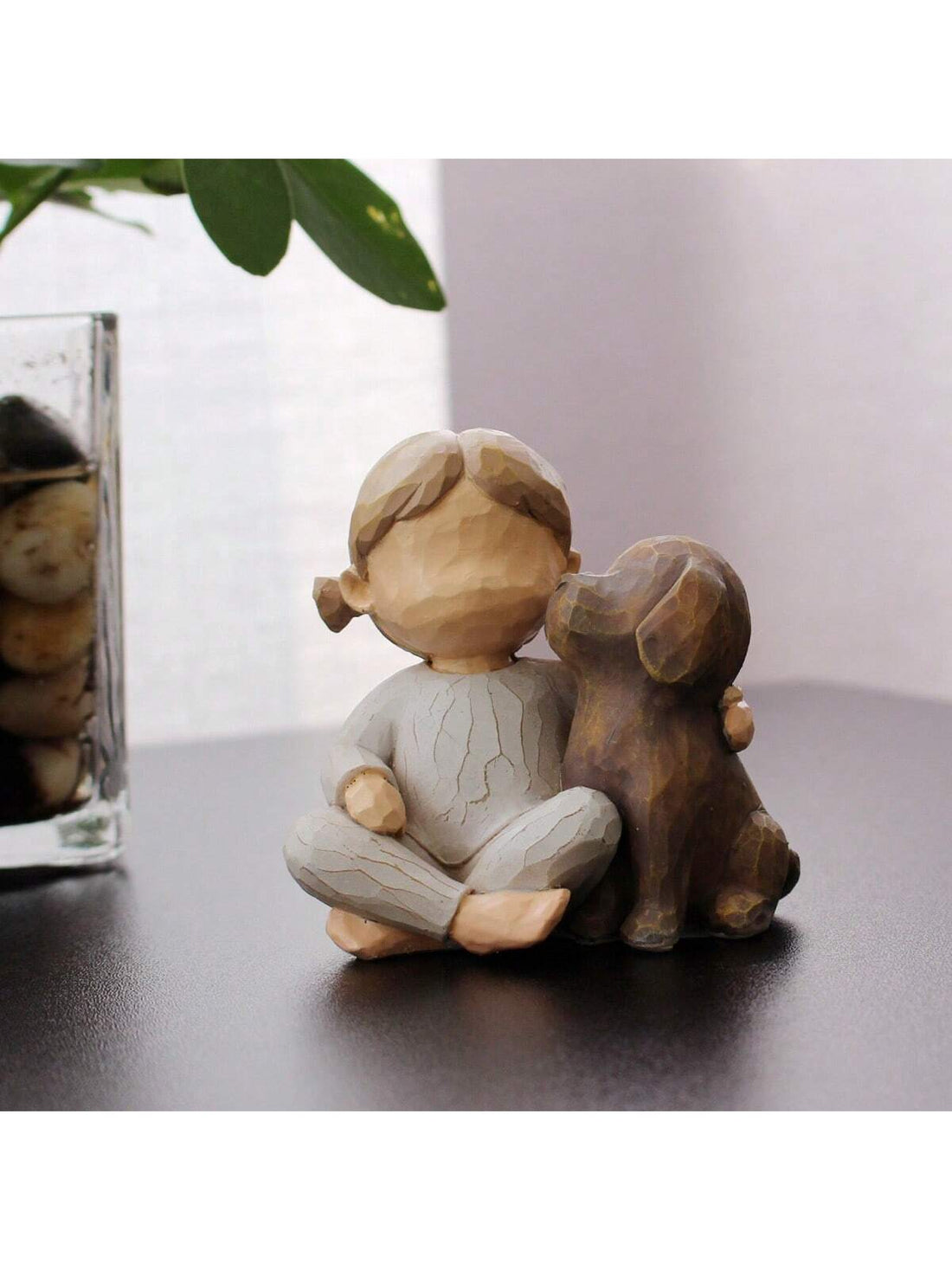 The Angelic Pup figurine is a charming addition to any home decor. Crafted from durable resin, it features intricate details and a serene expression. Display it on a shelf in your living room to add a touch of angelic innocence to your space.