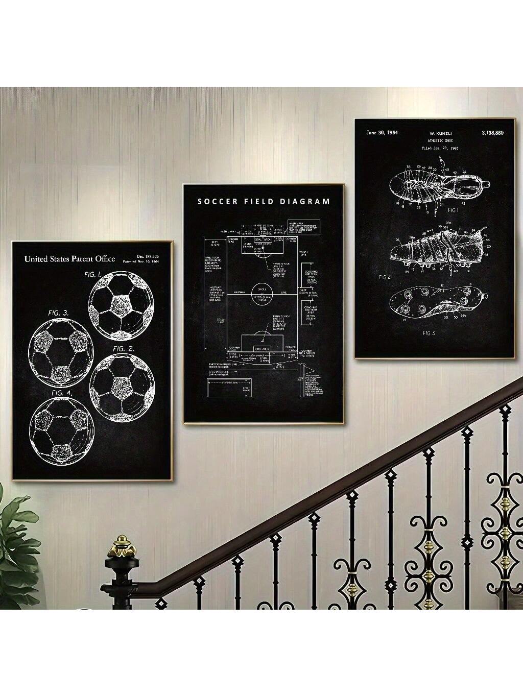 Elevate your space with our Art Deco Soccer Sneakers Canvas Wall Art. These stylish prints are perfect for both home and office decor, adding a touch of sophistication to any room. Made from high-quality canvas, these prints are durable and will last for years to come. Bring a unique and modern flair to your walls with our Art Deco Soccer Sneakers prints.
