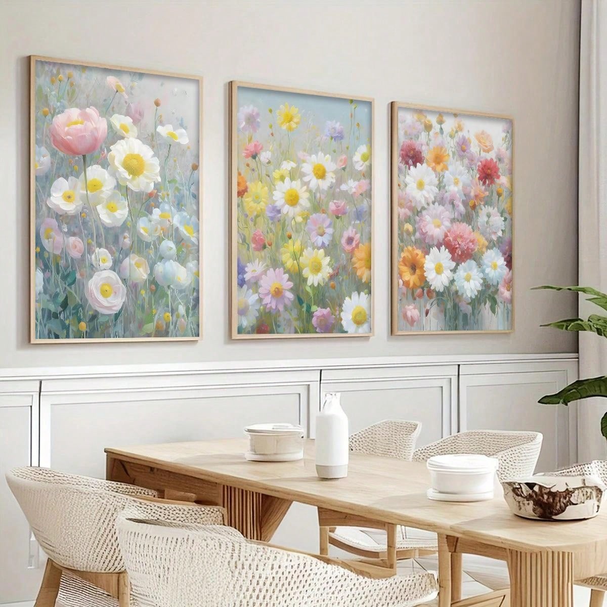 Transform your space with our Beautiful Flower Bouquet Canvas Wall Art Set. Made with high-quality materials, this beautiful decor adds a touch of elegance to any room. Perfect for your living room, office, or bedroom, this canvas set will bring joy and tranquility to your daily life.