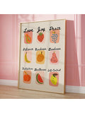 Elevate your home decor with our Beautiful Fruit of the Spirit Retro Wall Art Print. This inspiring scripture poster displays the fruits of love, joy, peace, patience, kindness, goodness, faithfulness, gentleness, and self-control. Bring a touch of positivity and faith into your space with this beautiful and meaningful print.