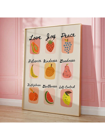 Elevate your home decor with our Beautiful Fruit of the Spirit Retro Wall Art Print. This inspiring scripture poster displays the fruits of love, joy, peace, patience, kindness, goodness, faithfulness, gentleness, and self-control. Bring a touch of positivity and faith into your space with this beautiful and meaningful print.