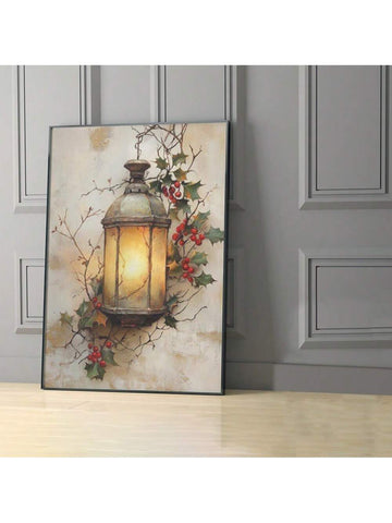Enhance your seasonal decor with this beautifully framed canvas art featuring a charming lantern surrounded by vibrant holly berries. Expertly crafted, it adds a warm, festive touch to any room while serving as a unique and thoughtful gift. Its timeless design complements various interior styles, making it an elegant addition to your holiday collection.
