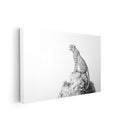 Experience the beauty and grace of nature with our Black and White Cheetah Wall Art Canvas Print. This minimalist wildlife sketch brings a touch of the wild into your living room, sofa backdrop, or bedside. A perfect addition to your home decor, showcasing the power and elegance of these magnificent creatures.