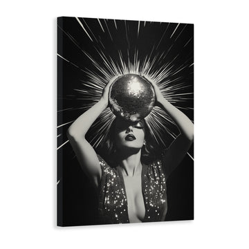 This Black and White Disco Ball Canvas Wall Art is a perfect addition to your home decor. The bold design and high-quality photography print will add a touch of glamour to any room, making it ideal for living rooms, sofa backdrops, and bedside decorations. Elevate your space with this stunning piece.