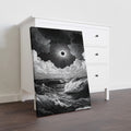 This striking black and white canvas captures a dramatic ocean wave beneath a captivating eclipse, creating a powerful seascape that enhances any living space. Perfect as a focal point above a sofa or bedside, this artwork adds depth and sophistication to your home decor with its bold contrast and dynamic composition. Crafted to bring a sense of movement and tranquility, it complements modern interiors while evoking the timeless beauty of nature.