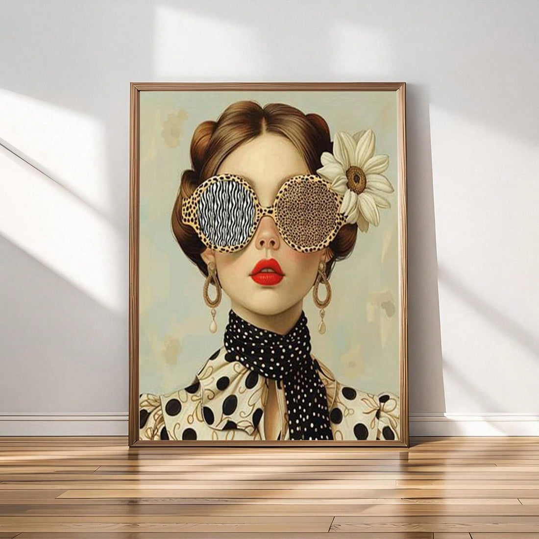 Elevate your living space with our Boho Chic Floral Portrait Canvas Art. This unframed piece adds a touch of Nordic style to any room. Its unique design and modern appeal will make a statement in any space. Transform your walls into a work of art with our high-quality canvas print.