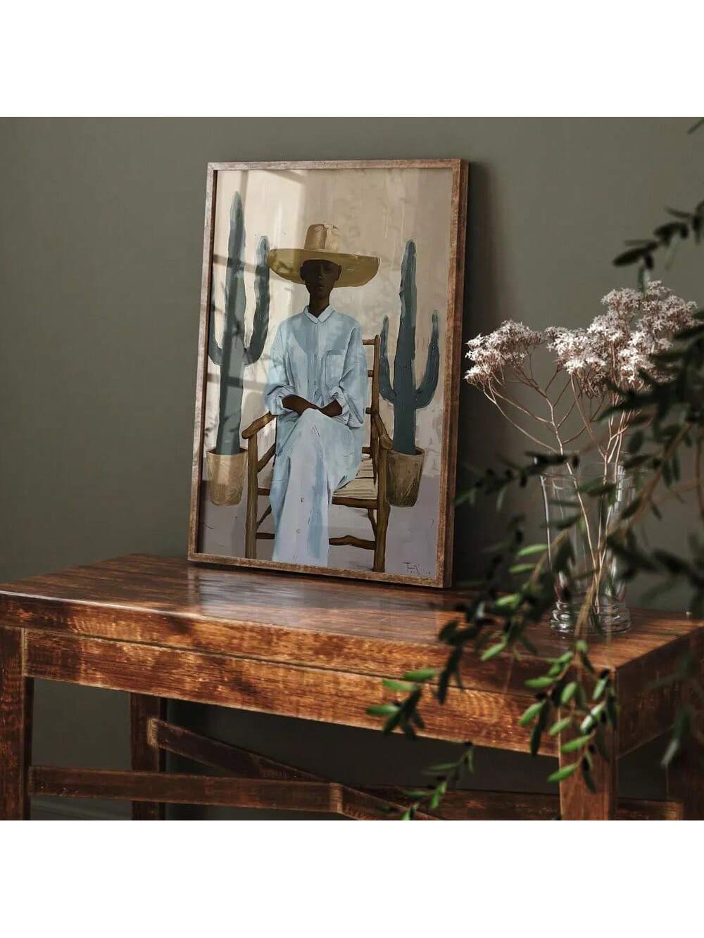 Elevate your home decor with our Boho Chic canvas print. Inspired by African art, this unframed print brings a trendy and eclectic touch to any room. Let your walls speak volumes with this unique and stylish addition.