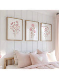 Transform your space with these captivating botanical canvas posters that blend bohemian elegance with contemporary aesthetics. Featuring delicate pink florals and lush botanical illustrations, each unframed piece brings organic beauty to any room.