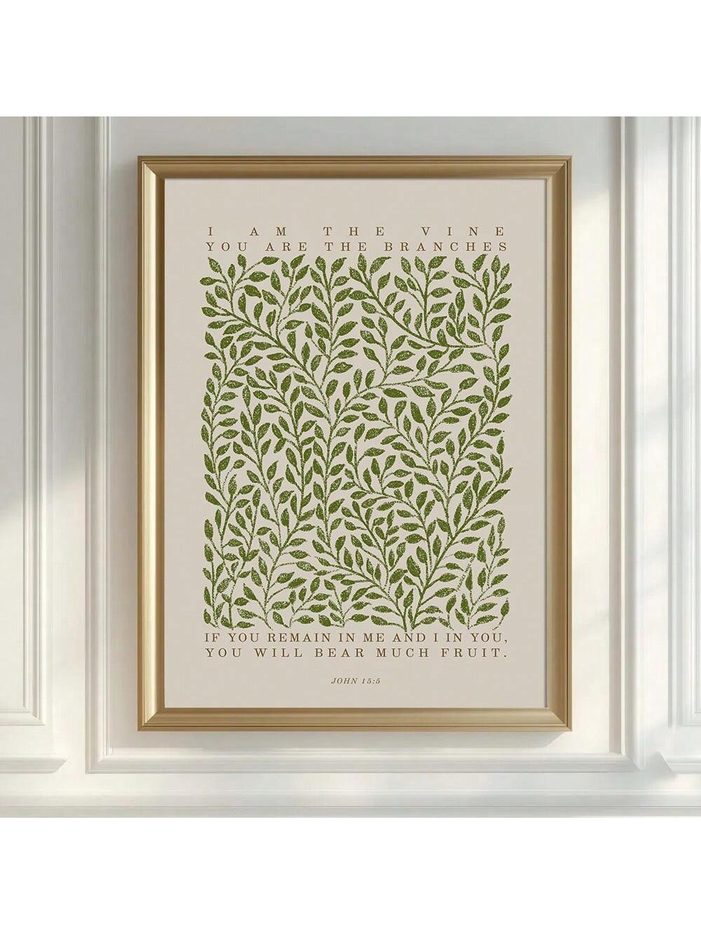 Add an elegant touch to your home with our Boho Christian Wall Art. Featuring a vintage botanical design and a Bible verse, this canvas print is perfect for modern home decoration. Let the combination of nature and faith bring a calming and uplifting atmosphere to any room.