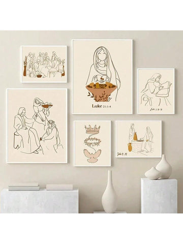 Elevate your Easter decor with this Boho Christian Wall Art featuring minimalist line art of Jesus and the Holy Spirit. Crafted for a serene and contemplative atmosphere, this print blends modern simplicity with spiritual depth, making it an ideal focal piece for faith-inspired interiors during the Easter season and beyond.