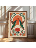 Bring a touch of rustic charm to your living space with this Boho Floral Hummingbird Wall Art. Featuring a vintage-inspired canvas print with delicate floral accents and a graceful hummingbird, it adds warmth and character to any room. This unframed poster is ideal for those seeking an effortless way to enhance farmhouse, bohemian, or cottage-style décor. Its soft color palette and detailed design create a serene atmosphere while blending seamlessly with natural wood and textured furnishings. Perfect for cr