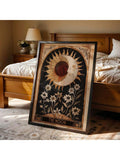 Elevate your living space with this Boho Mystical Tarot Wall Art Print, featuring a captivating sunflower and moon folk illustration. This unframed piece blends mystical symbolism with bohemian charm, making it a refined choice for home decor enthusiasts seeking a unique and meaningful accent. Perfect for creating a serene, spiritual atmosphere, it complements a variety of interior styles with its subtle yet striking design.