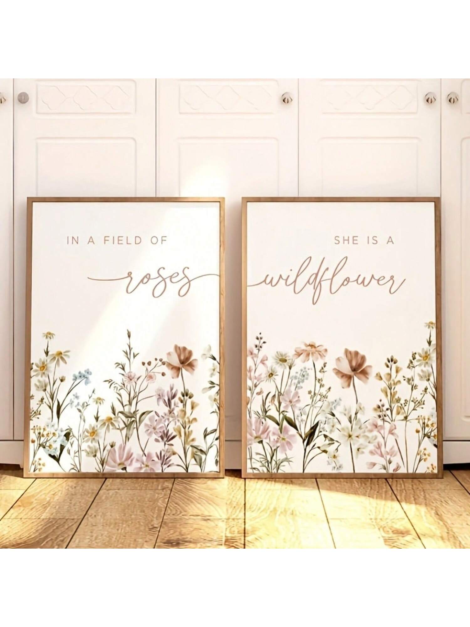 Add a touch of chic to your home decor with our Boho Wildflower Canvas Wall Art Set. Featuring inspirational floral prints, this set brings a natural and calming vibe to any room. Made with high-quality canvas, these prints are durable and long-lasting. Elevate your space with our Boho Wildflower Canvas Wall Art Set.