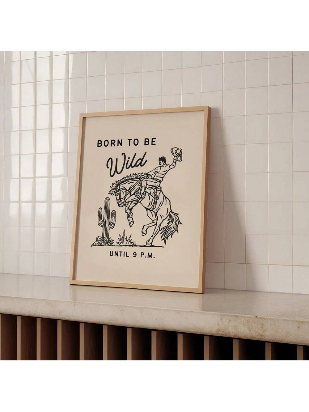Experience the thrilling and rugged beauty of the great outdoors with our Born to Be Wild: Rustic Rodeo Wall Art Poster. Embrace the country aesthetic and bring a touch of the wild into your home. This unframed poster captures the spirit of the rodeo and adds a rustic charm to any room. Perfect for country lovers and adventurers alike.