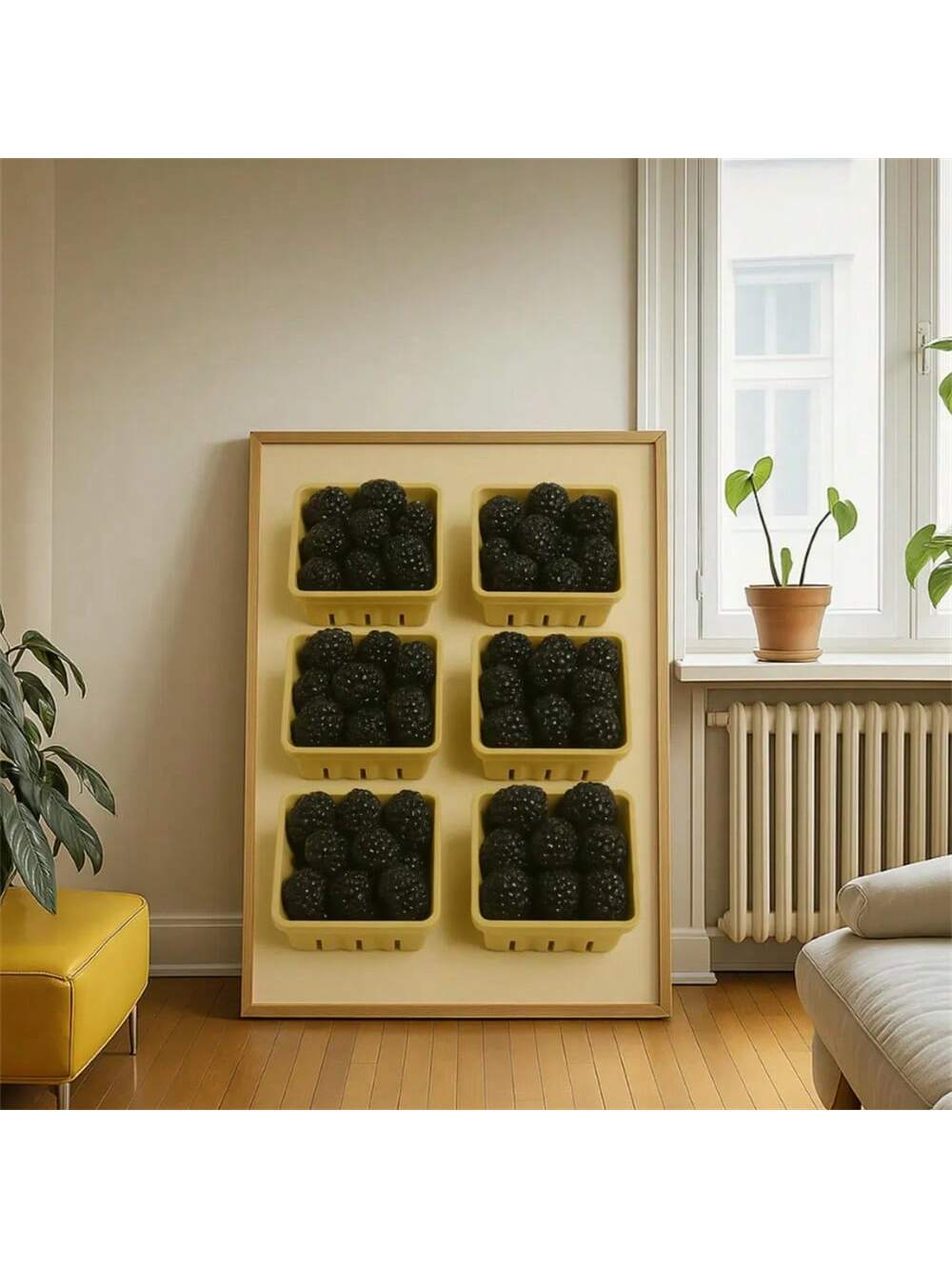 Add a vibrant touch to your kitchen or living room with this Bright Red Strawberry Basket Canvas Print. Featuring a modern farmer's market theme, this artwork brings fresh, natural charm and a pop of color to your space. Crafted with high-quality canvas, it offers durability and a sleek finish, perfect for enhancing contemporary decor with a tasteful, farm-fresh aesthetic.