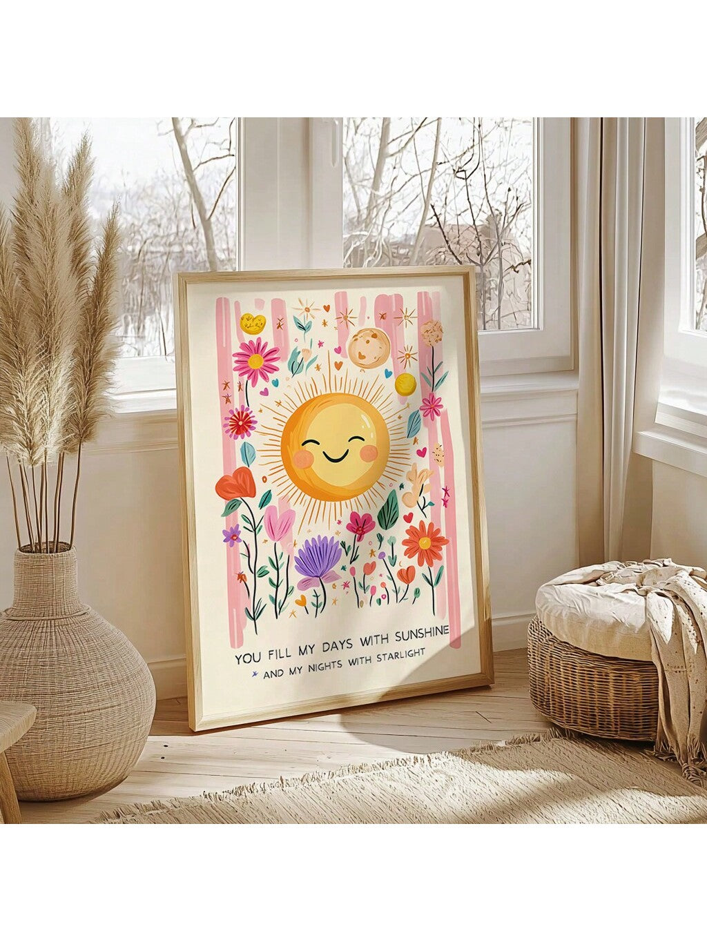 Add a warm, uplifting touch to your child's nursery with the "You Are My Sun" vintage flower quote art. This charming piece combines nostalgic floral design with an inspiring message, creating a comforting atmosphere that encourages positivity and love. Ideal as a thoughtful gift, it enhances any nursery or child's room with timeless style and heartfelt sentiment.