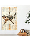 Elevate your living space with this expertly crafted Great White Shark framed canvas art. Featuring a striking, detailed depiction of one of the ocean’s most iconic predators, this piece adds a bold and sophisticated touch to any room. Its high-quality framing ensures durability and a polished finish, making it an ideal choice for those seeking unique and impactful wall decor. Perfect for marine enthusiasts and art collectors alike, this canvas art transforms your home environment with a blend of natural be