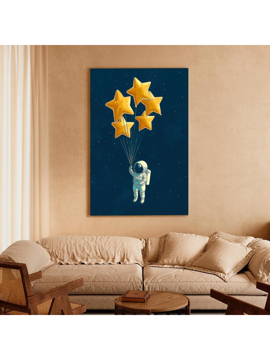 Transform your space into a cosmic paradise with Celestial Dreams. This framed canvas wall art features stunning galactic imagery, perfect for adding a touch of wonder to any room. Enhance your decor and inspire your imagination with this one-of-a-kind piece.