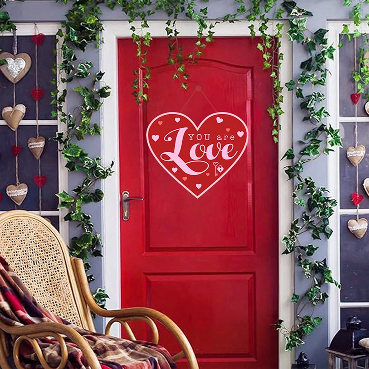 Add a charming, romantic touch to your home with our 10-piece Valentine's Day Decorative Door Banner Set. Made with high-quality materials, these banners are sure to impress your loved one and create a beautiful atmosphere. Perfect for celebrating Valentine's Day with your special someone.