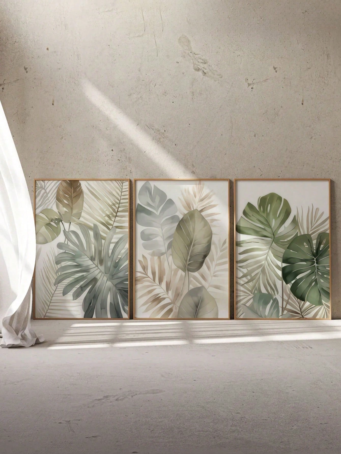 Elevate your living space with this expert-crafted 3-piece wall art set featuring charming turtle-backed bamboo ferns. Printed on high-quality canvas, each piece showcases natural textures and delicate botanical details, bringing a serene and sophisticated touch to any room. This versatile artwork set enhances home décor with subtle elegance and makes a thoughtful, unique gift ideal for Mother’s Day or special occasions. Easy to hang and designed for lasting color retention, it combines aesthetic appeal wit