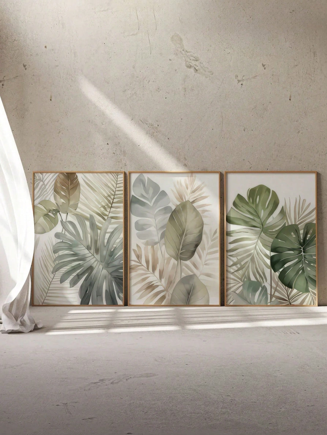 Elevate your living space with this expert-crafted 3-piece wall art set featuring charming turtle-backed bamboo ferns. Printed on high-quality canvas, each piece showcases natural textures and delicate botanical details, bringing a serene and sophisticated touch to any room. This versatile artwork set enhances home décor with subtle elegance and makes a thoughtful, unique gift ideal for Mother’s Day or special occasions. Easy to hang and designed for lasting color retention, it combines aesthetic appeal wit