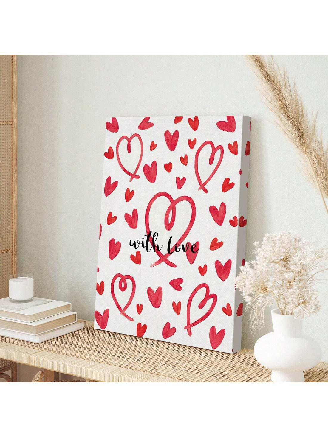 Add a charming touch to your Valentine's Day decor with our Charming Acrylic Heart Wall Art. Crafted with high-quality acrylic and featuring a bold red "Love" sign, this piece is the perfect way to express your love. Spread joy and warmth with this beautiful and meaningful piece.