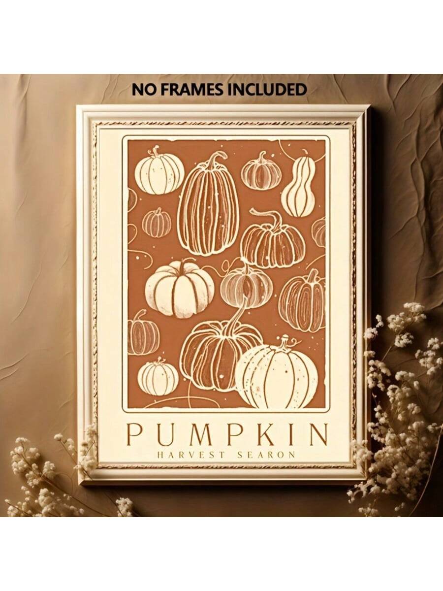 Celebrate the cozy spirit of fall with this Charming Autumn Pumpkin Wall Art Poster. Featuring a retro-inspired design on high-quality canvas, it adds warmth and nostalgic charm to any room. Perfect for enhancing your home décor or as a thoughtful seasonal gift, this artwork captures the essence of autumn with timeless style and vibrant colors.