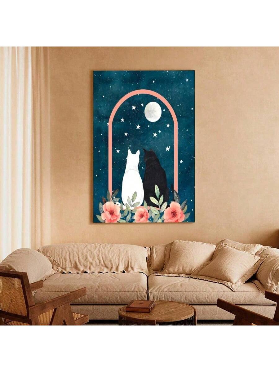 Elevate your space with this sophisticated black and white cat art poster canvas. The minimalist color palette creates a striking visual impact while seamlessly integrating with any interior design scheme. Perfect for cat enthusiasts and art collectors alike, this modern piece adds character to living rooms, bedrooms, or home offices without overwhelming existing decor. Museum-quality canvas ensures lasting beauty and durability.