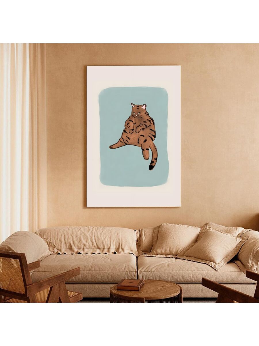 Transform any space into a cozy and inviting atmosphere with our Charming Brown Cat Canvas Wall Art. This high-quality piece adds a touch of warmth and personality to any room, making it the perfect décor for cat lovers. Crafted with expert precision and attention to detail, it's an ideal addition to your home or office.