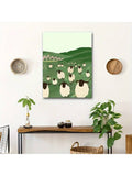 Add a touch of warmth and whimsy to your living space with this charming wall art poster featuring playful cartoon sheep and black goats. Perfect for creating a cozy atmosphere, this artwork blends delightful design with subtle rustic charm, making it an ideal choice for home decor enthusiasts seeking a unique and inviting accent. Crafted to complement various interior styles, it brings a gentle, friendly vibe to any room.