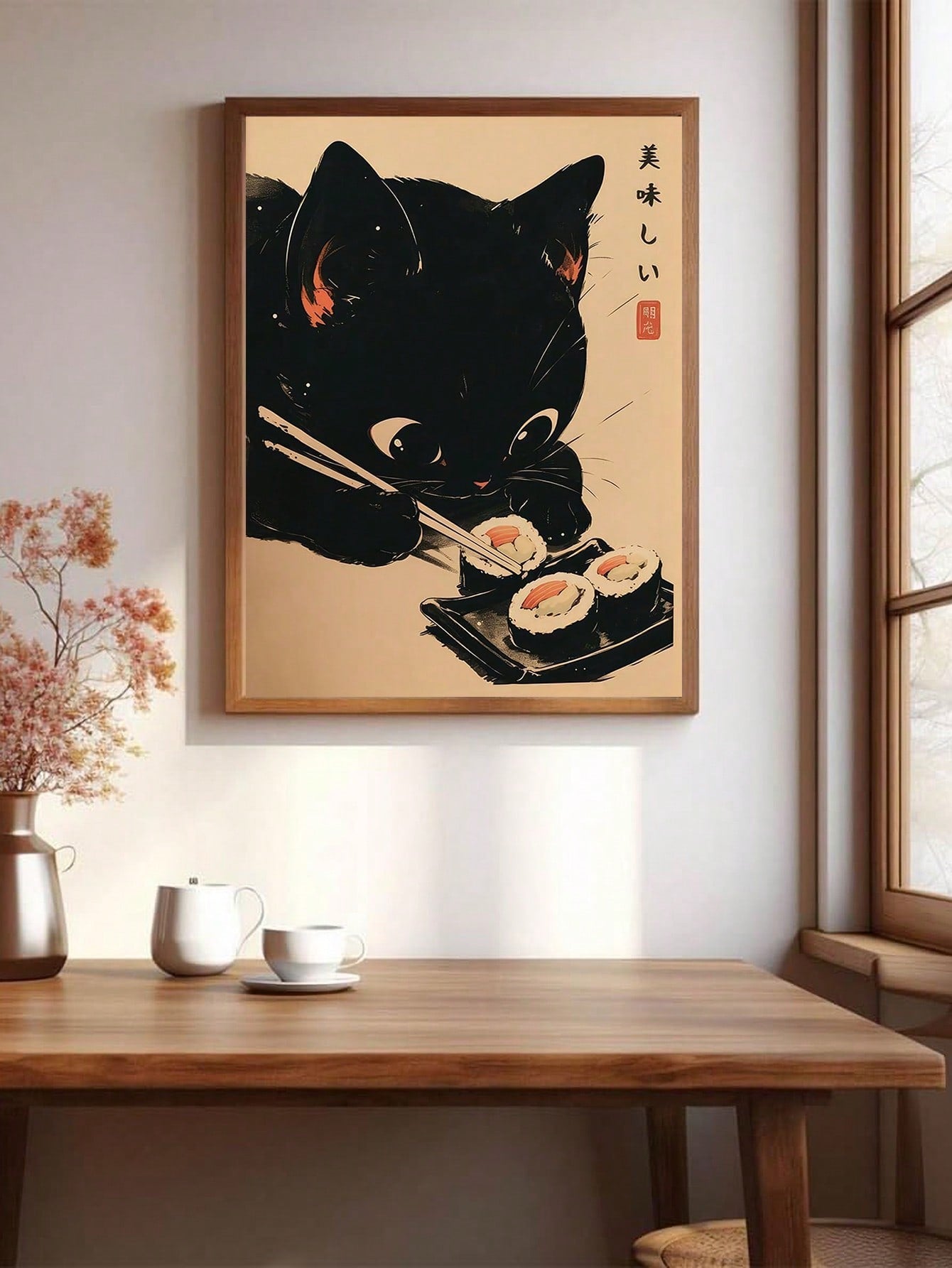 Elevate your home decor with our Charming Cat Canvas Art. This adorable modern poster adds a touch of charm and style to any room. Made from high-quality materials, this piece is sure to impress. Perfect for cat lovers and art enthusiasts alike.