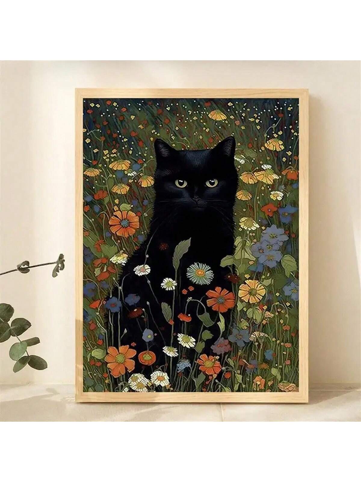 This Charming Cat Oil Painting is a must-have for any cat lover's home decor collection. With its beautiful and detailed brushstrokes, it captures the essence of our feline friends perfectly. Add a touch of charm and sophistication to any room and showcase your love for cats.