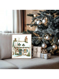 Transform your holiday space with this enchanting snowy village canvas print, capturing the timeless magic of Christmas past. This nostalgic wall art features intricate winter scenery rendered in rich, inviting colors that evoke cherished seasonal memories. Perfect for creating a warm, festive atmosphere in any room, the durable canvas construction ensures lasting beauty year after year. Whether displayed prominently during the holidays or kept as a year-round reminder of winter's charm, this piece brings a