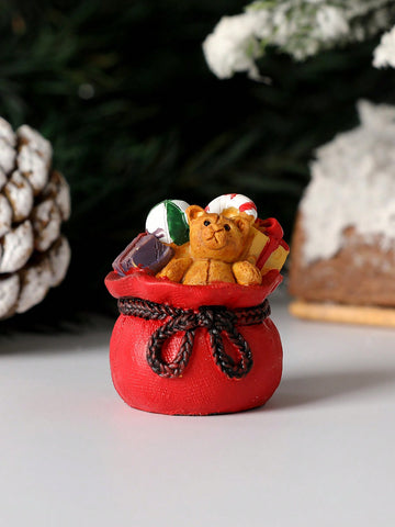 This delightful snowman figurine brings timeless holiday charm to any space. Crafted with meticulous attention to detail, it features a cheerful snowman paired with a coordinating gift bag, making it an ideal accent for seasonal displays. Perfect for tabletops, shelves, or miniature landscape arrangements, this festive ornament captures the warmth and nostalgia of winter celebrations. Its compact size and versatile design complement both traditional and contemporary décor styles, while the included gift bag