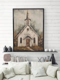 Elevate your home decor with our Charming Farmhouse Canvas Wall Art. Featuring a picturesque country church, this print adds a touch of elegance to any room. Made with high-quality canvas, this piece is perfect for farmhouse or traditional styles. Bring the charm of the countryside into your home today.