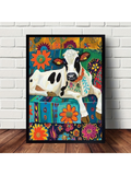 Introduce a touch of rustic charm to your living space with our Charming Farmhouse Cow Canvas Art. This stylish wall decor adds character to any room, making it the perfect addition for your home decor. Made with premium canvas, it comes ready to hang and does not require a frame.