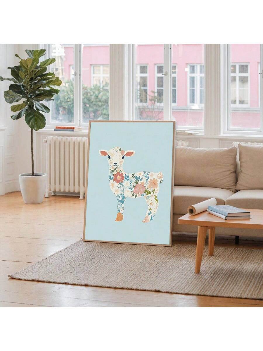 Elevate your rustic home décor with this Charming Floral Lamb Canvas Print, an ideal piece for cottagecore enthusiasts. Featuring a delicate lamb surrounded by floral accents, this canvas art adds a serene and aesthetic touch to any room. Crafted to complement natural and vintage-inspired interiors, it brings warmth and charm, making your space feel inviting and thoughtfully styled. Perfect for creating a cozy atmosphere, this print is a refined choice for those seeking subtle yet impactful wall art.