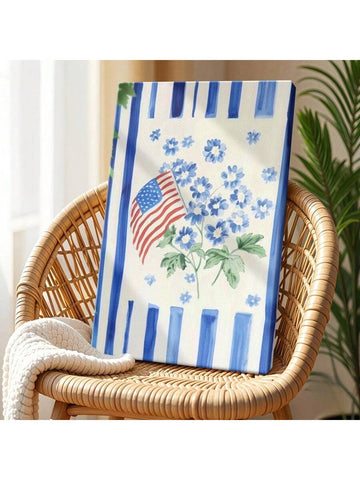 Celebrate Independence Day with this expertly crafted wooden framed canvas wall art featuring a classic American flag design. Its durable wooden frame and high-quality canvas make it a lasting tribute to patriotism, perfect for enhancing your home or office decor during the Fourth of July and beyond. This piece combines traditional craftsmanship with timeless symbolism, offering a refined way to honor American heritage.