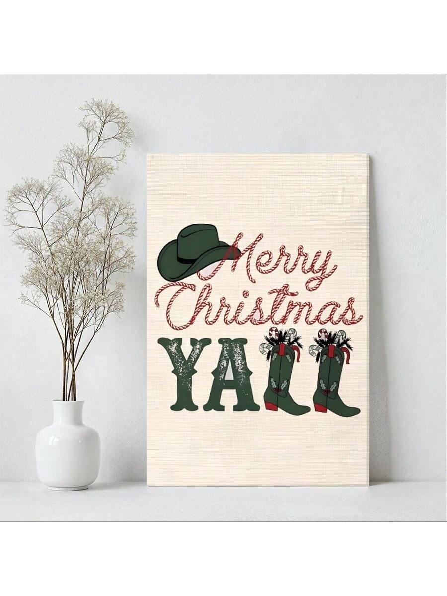 Bring rustic holiday charm to your space with this expertly crafted framed canvas featuring Western cowboy boots adorned with festive Christmas accents. The striking design seamlessly blends traditional cowboy aesthetics with seasonal warmth, making it an ideal statement piece for living rooms, bedrooms, or entryways. High-quality canvas construction ensures lasting vibrancy, while the sturdy frame provides professional presentation. Perfect for those who appreciate country-inspired décor with a holiday twi