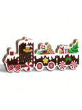 Add a festive touch to your holiday decor with our Charming Gingerbread Man Candy Truck. This wooden table decor features a cute gingerbread man and is perfect for creating a cozy atmosphere. Made with high-quality materials, this truck will add a touch of charm to your home.