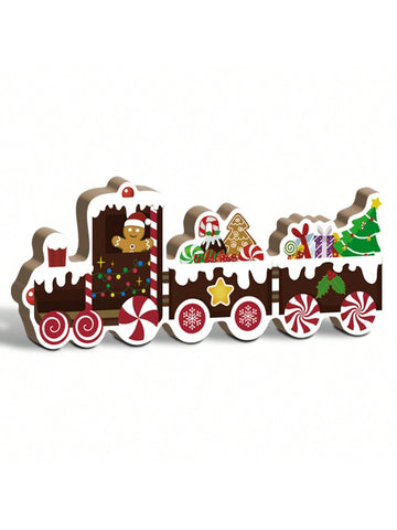 Add a festive touch to your holiday decor with our Charming Gingerbread Man Candy Truck. This wooden table decor features a cute gingerbread man and is perfect for creating a cozy atmosphere. Made with high-quality materials, this truck will add a touch of charm to your home.