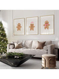 Bring holiday warmth to your home with this charming gingerbread man canvas print. Expertly crafted with vibrant colors and festive details, this wall art captures the nostalgic spirit of Christmas traditions. Perfect for living rooms, kitchens, or entryways, it adds a whimsical touch to your seasonal décor. The durable canvas construction ensures lasting quality year after year, while the timeless design complements both traditional and contemporary interiors. An ideal choice for those seeking authentic ho