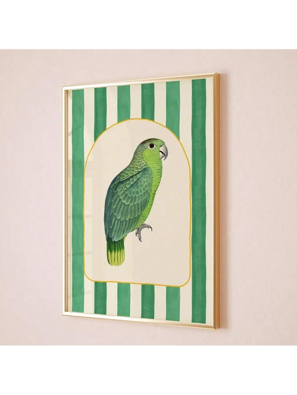 Elevate your living space with this Charming Green Striped Parrot Canvas Print, a perfect blend of minimalist design and vintage charm. Crafted to complement modern home decor, this artwork features clean lines and subtle green tones that bring a refreshing yet sophisticated touch to any room. Ideal for those seeking a tasteful statement piece, it adds character without overwhelming your interior style. Durable and easy to hang, this canvas print is a refined choice for enhancing your environment with exper