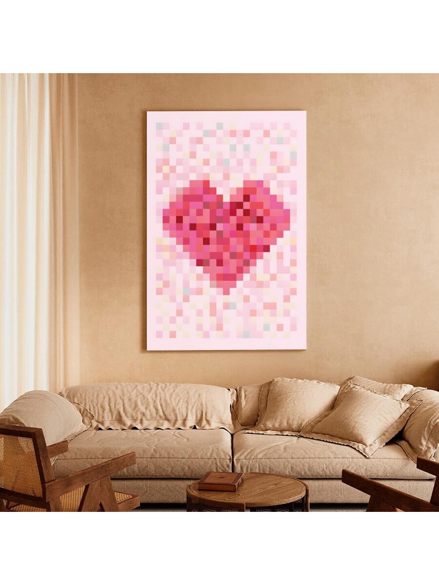 Add a touch of love to your home decor with our Charming Heart Canvas Art. This perfect Valentine's Day gift features a bold and beautiful heart design, adding warmth and romance to any room. Made with high-quality materials, this canvas art is both elegant and durable.